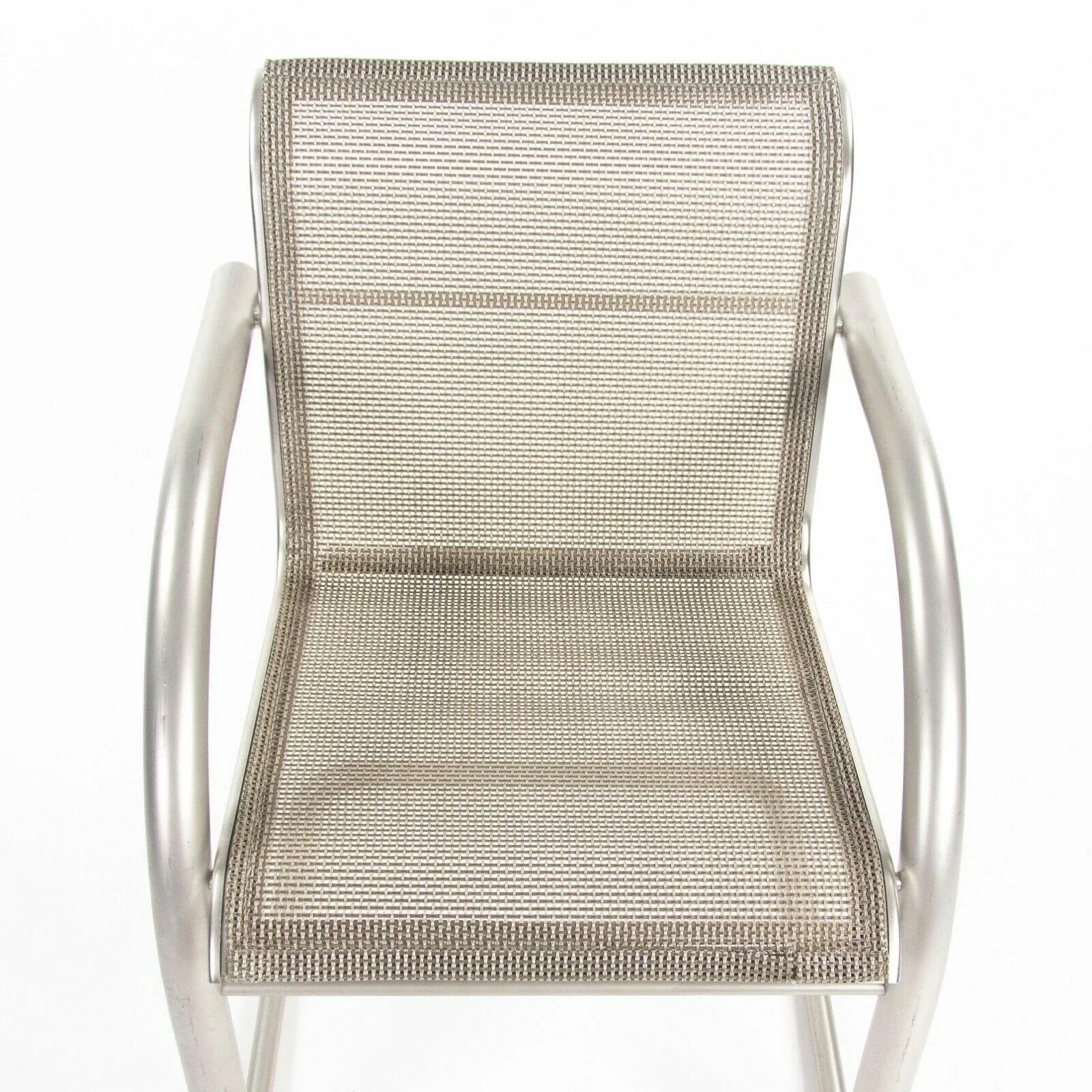 2001 Prototype Richard Schultz 2002 Collection Mesh Cantilever Dining Chair en vente 3