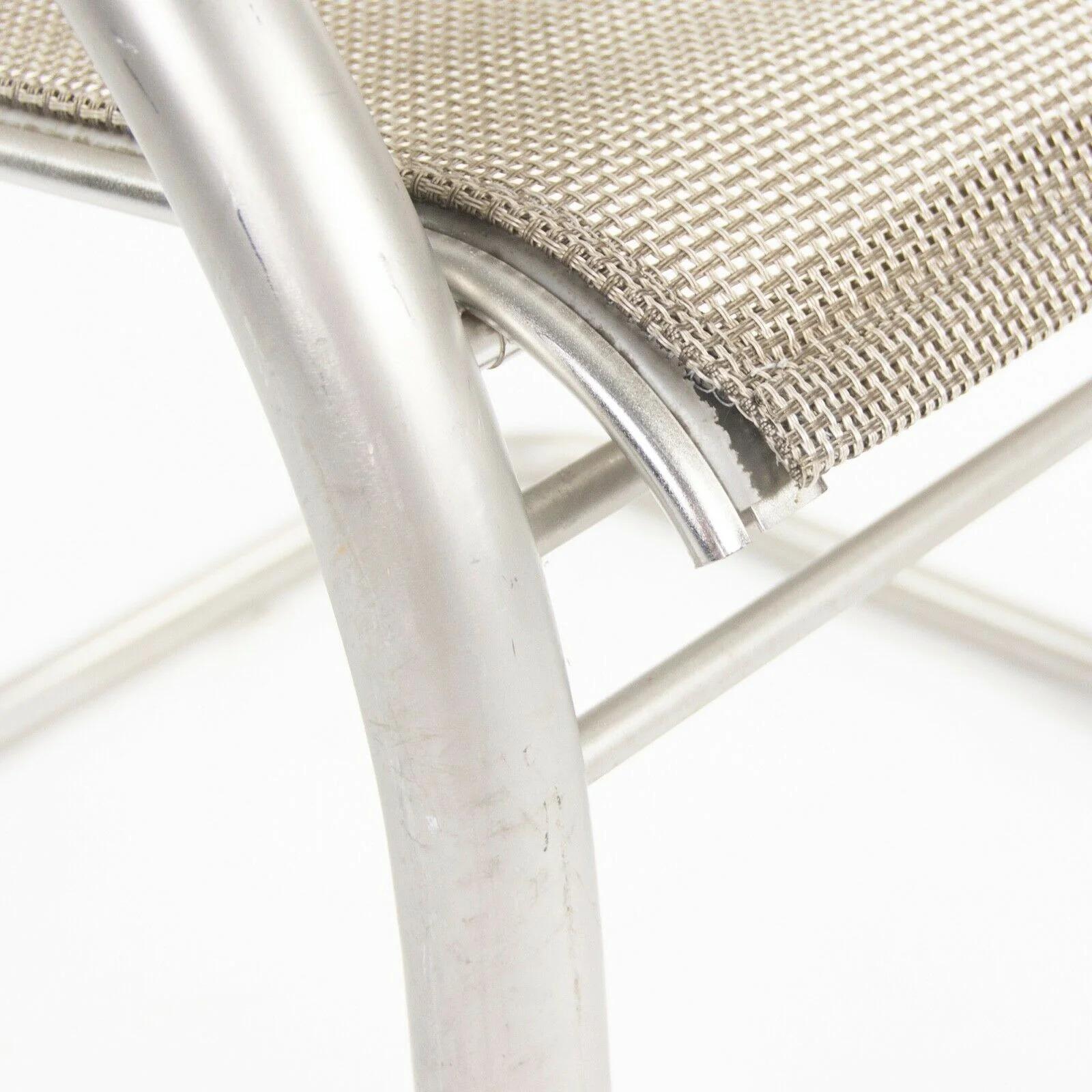 2001 Prototype Richard Schultz 2002 Collection Mesh Cantilever Dining Chair en vente 4