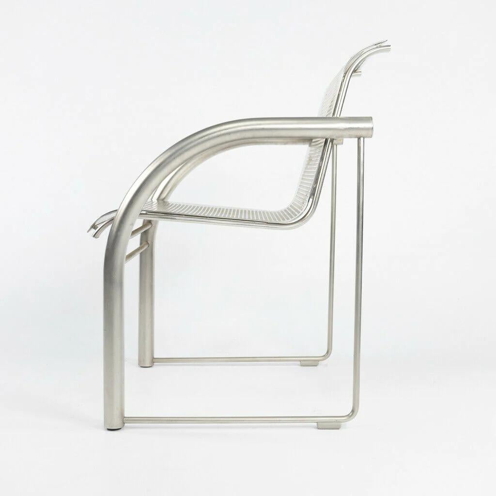 Modern 2001 Prototype Richard Schultz 2002 Collection Stainless Steel Mesh Dining Chair For Sale