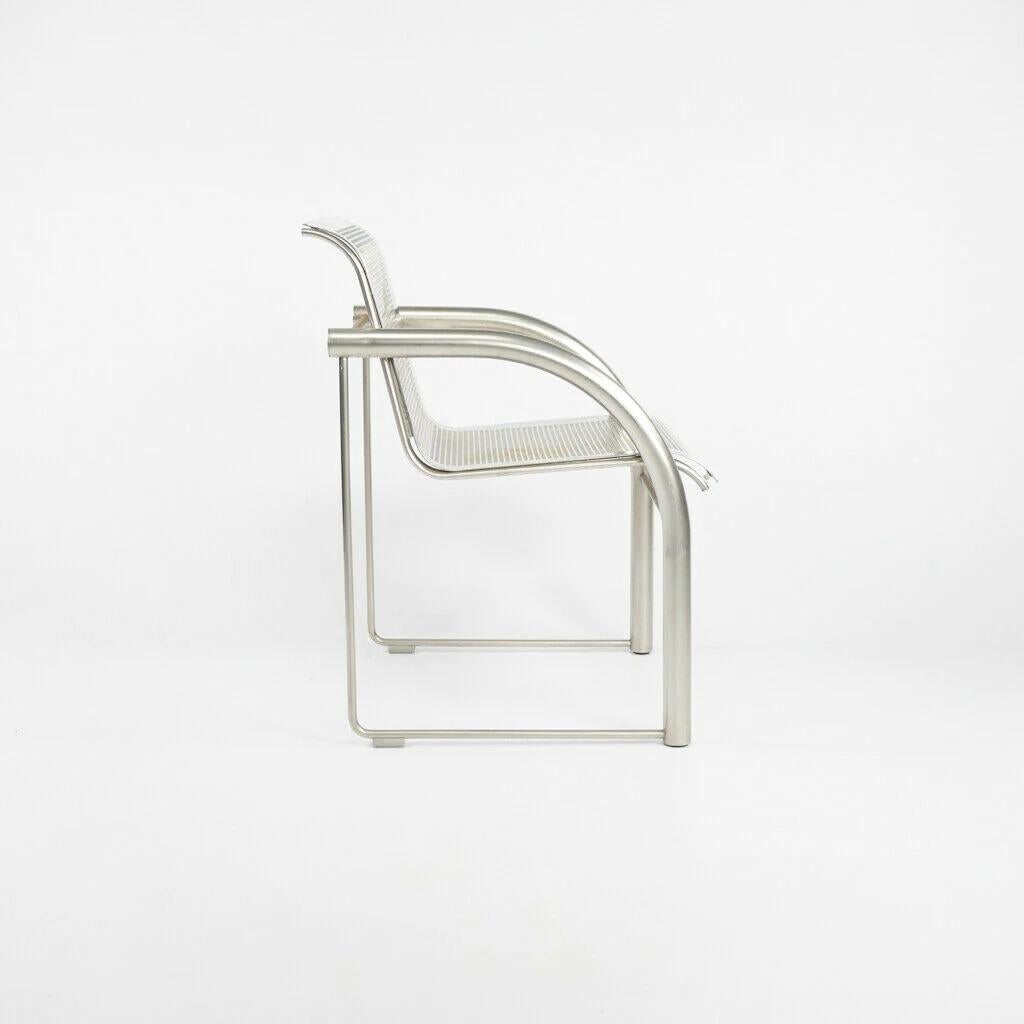 Contemporary 2001 Prototype Richard Schultz 2002 Collection Stainless Steel Mesh Dining Chair For Sale