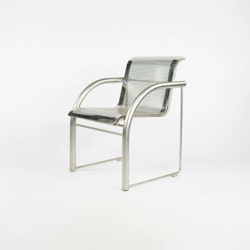 2001 Prototype Richard Schultz 2002 Collection Stainless Steel Mesh Dining Chair For Sale 3