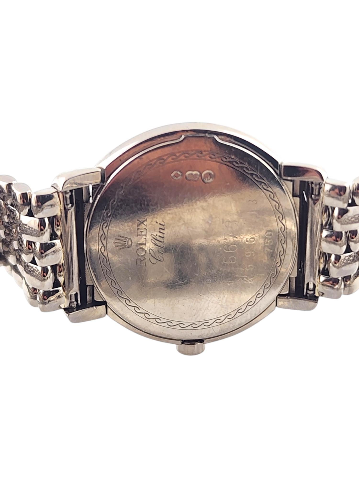 2001 Rolex Cellini Cellissma 6673 18K White Gold Ladies Diamond Watch #18466 3