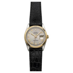Rolex Datejust 16203 del 2001, bicolore, quadrante romano argento, automatico, 36 mm