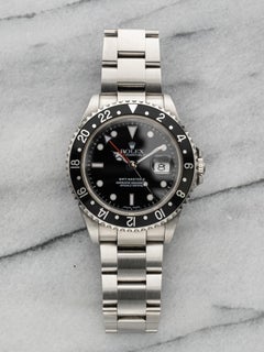 2001 Rolex GMT-Master II 16710 Steel Auto Black Bezel 40mm