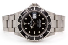 2001 Rolex Submariner Date 16610 Full Set Original Box & Papers + Service Card