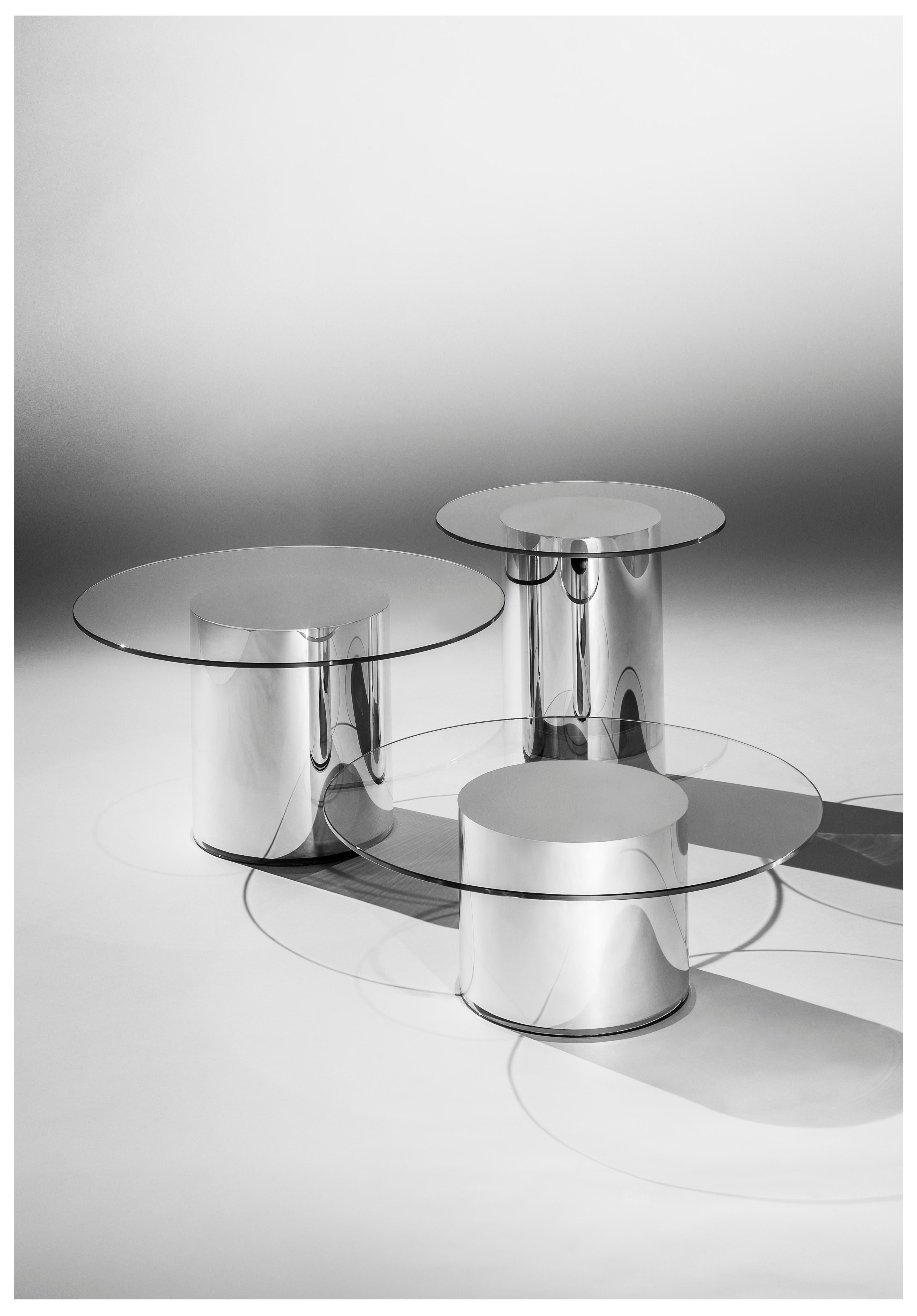 Moderne Table d'appoint basse ronde modèle 