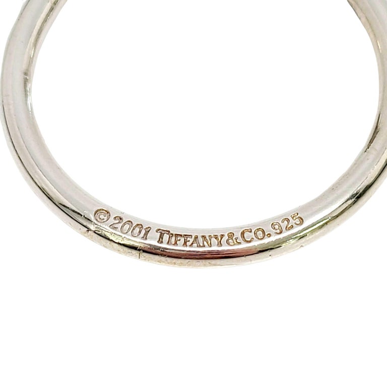 2001 Tiffany and Co. Sterling Silver Large Key Ring at 1stDibs