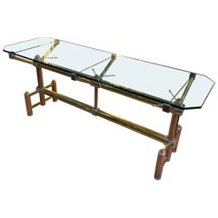 Einzigartiger modernistischer italienischer Shop-Theken aus Messing, Stahl und Kupfer, 2001