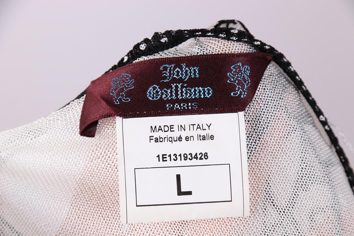 Gray 2001 Vintage John Galliano Paris Abstract Pattern Buttons Cardigan For Sale