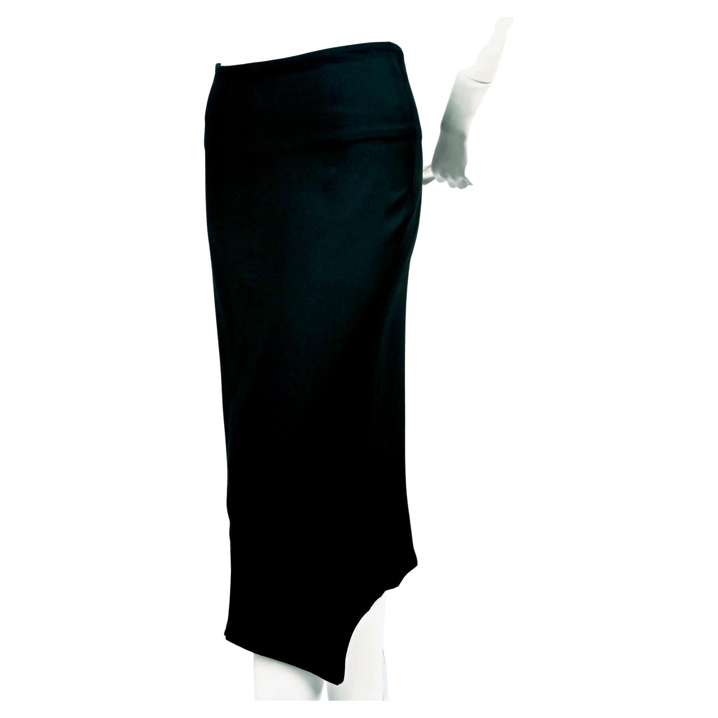 Veste et jupe de défilé asymétriques en soie YOHJI YAMAMOTO 2001   Pour femmes en vente