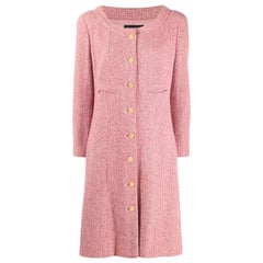 2001s Chanel Pink Cashmere Coat Jacket