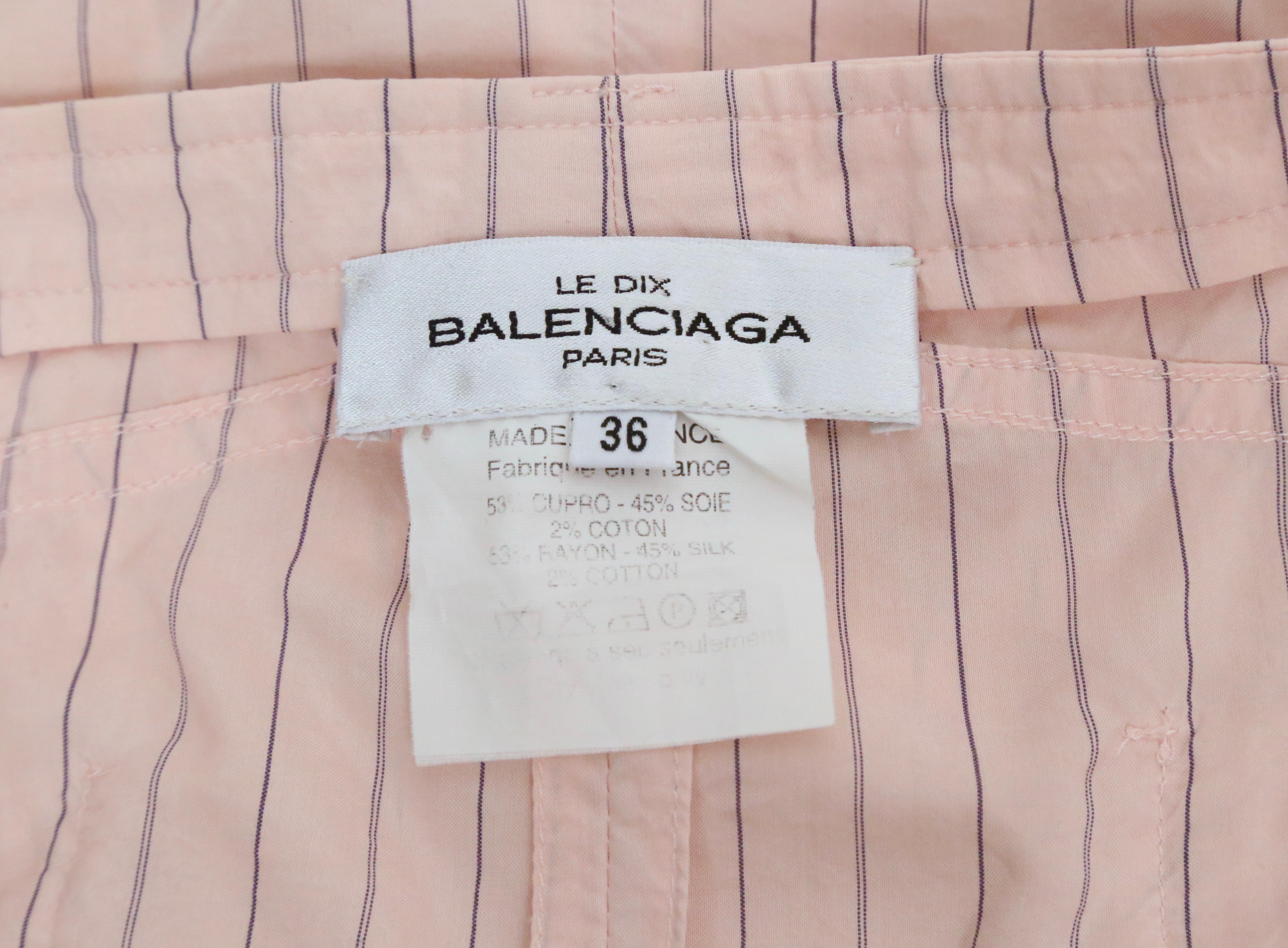 2002 Balenciaga LE DIX di Nicolas Ghesquiere gonna rosa oversize RUNWAY in vendita 5