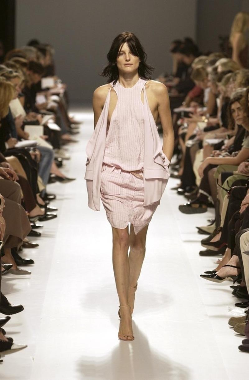 2002 Balenciaga LE DIX di Nicolas Ghesquiere gonna rosa oversize RUNWAY in vendita 7