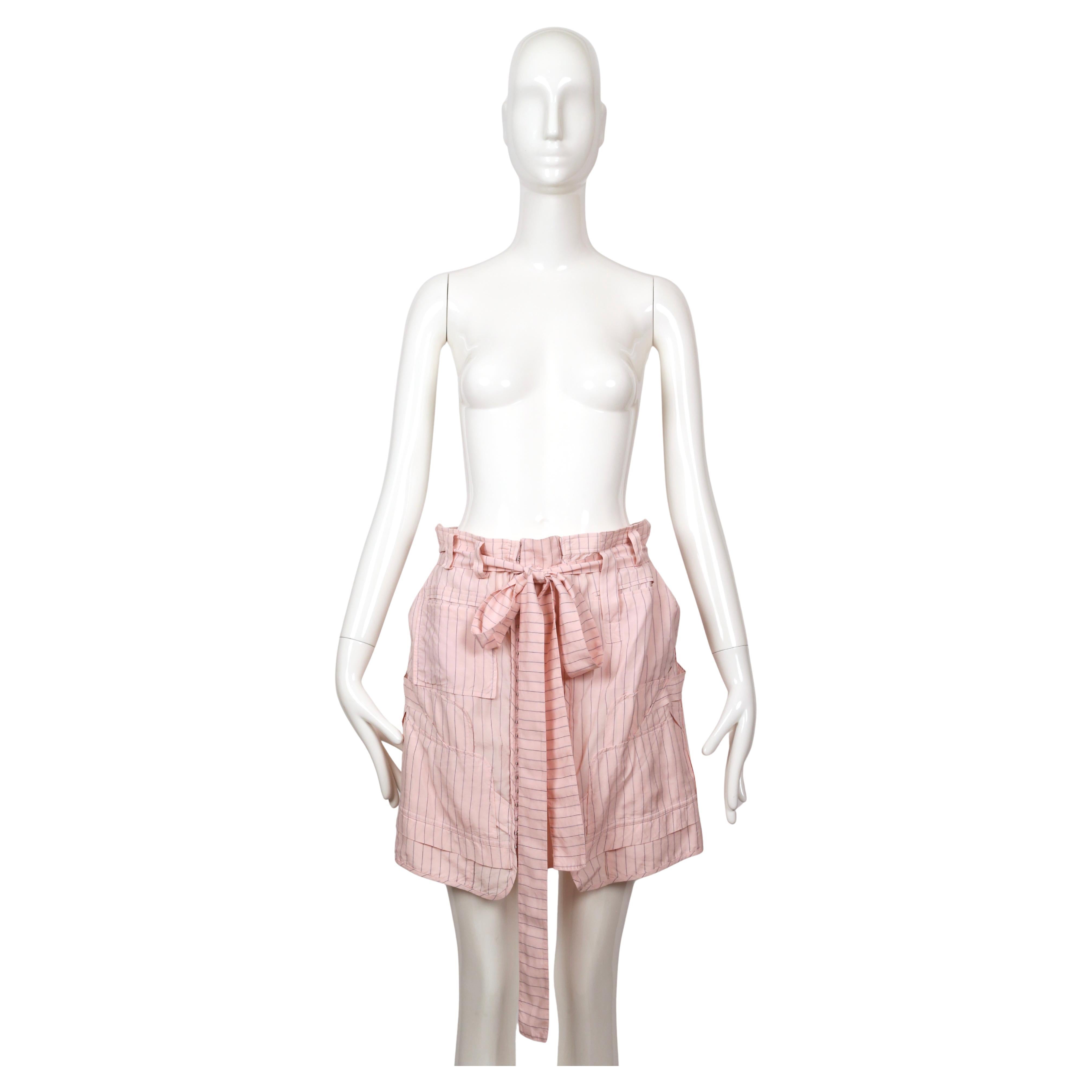 Beige 2002 Balenciaga LE DIX di Nicolas Ghesquiere gonna rosa oversize RUNWAY in vendita