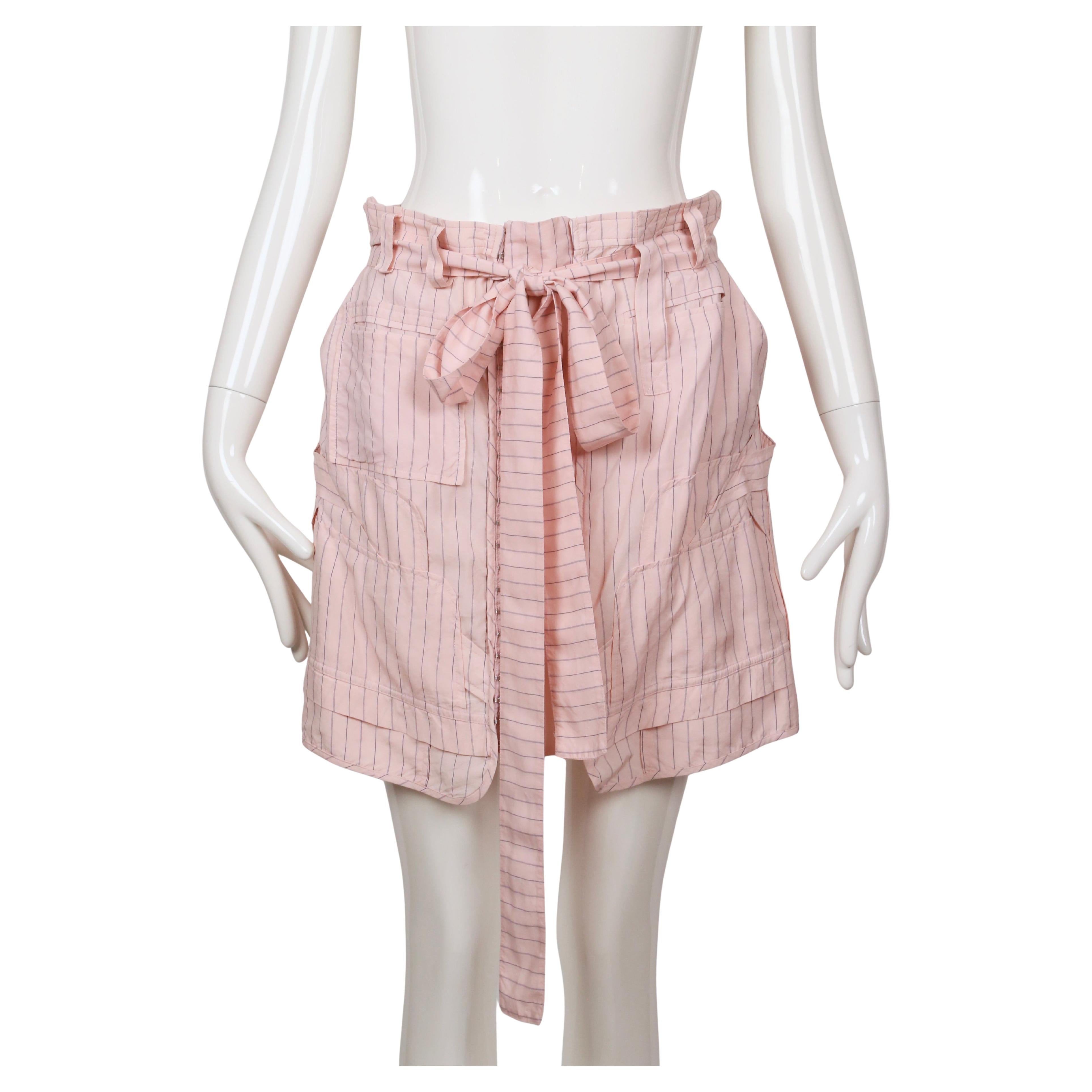 2002 Balenciaga LE DIX di Nicolas Ghesquiere gonna rosa oversize RUNWAY in vendita
