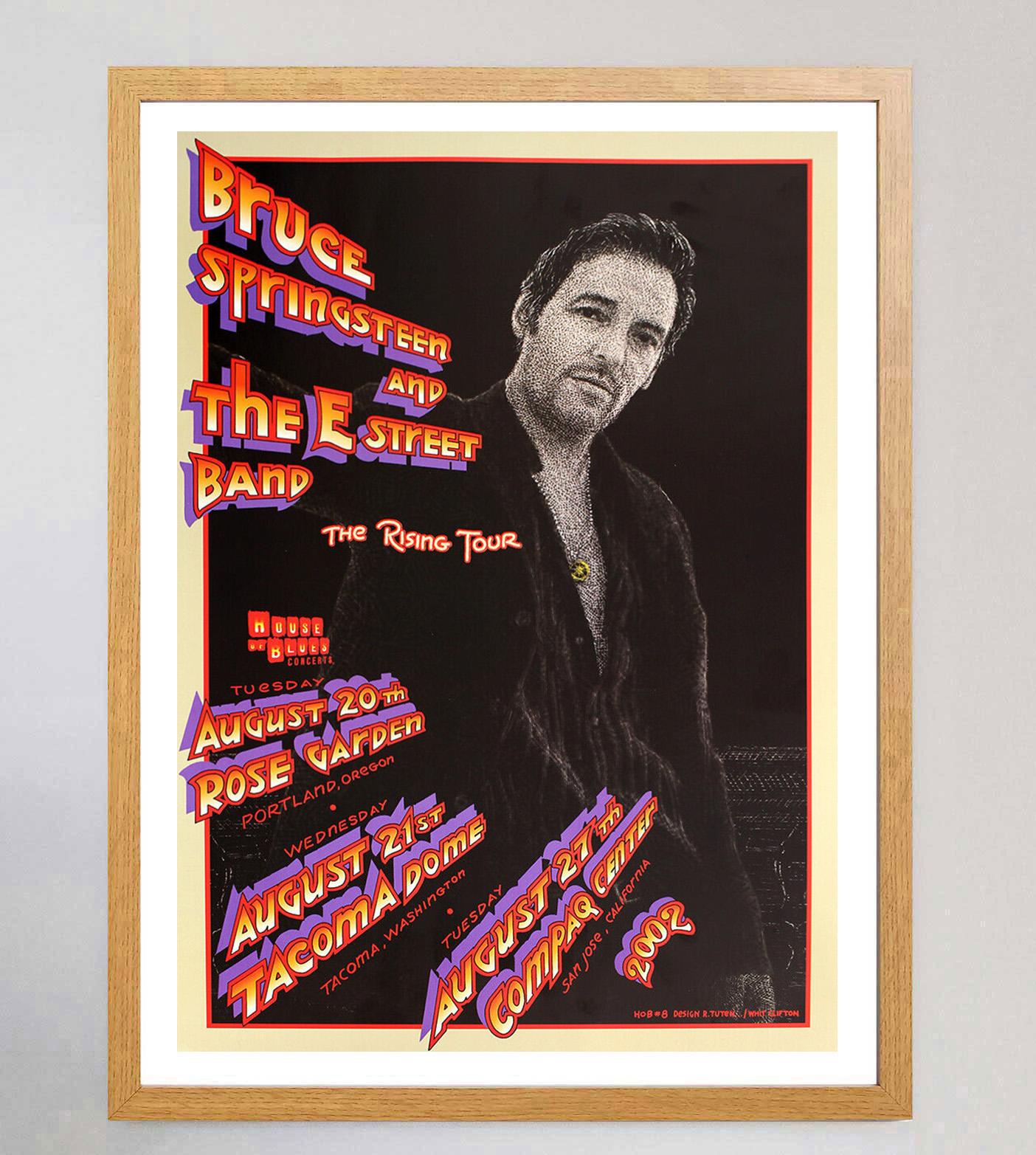 XXI secolo e contemporaneo 2002 Bruce Springsteen & the E Street Band - The Rising Tour Poster originale in vendita