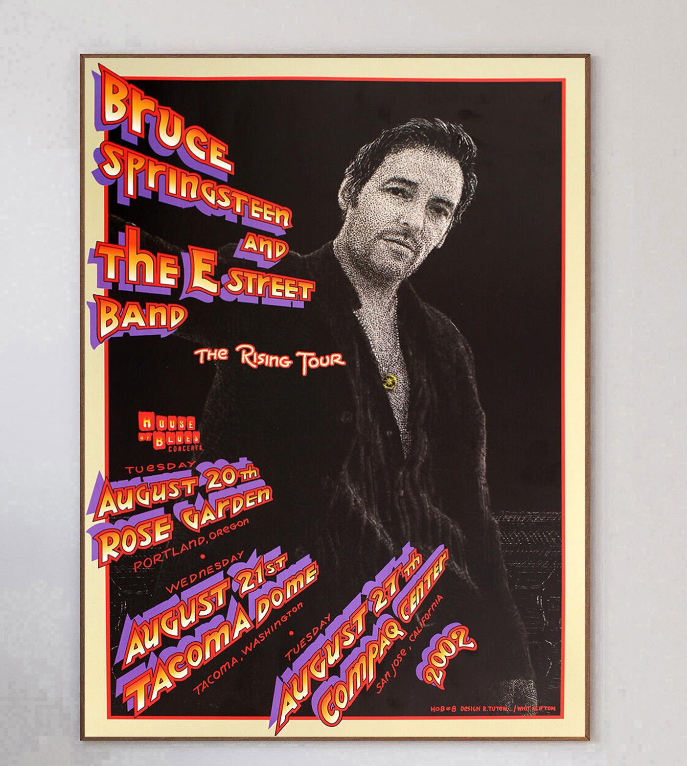 Carta 2002 Bruce Springsteen & the E Street Band - The Rising Tour Poster originale in vendita