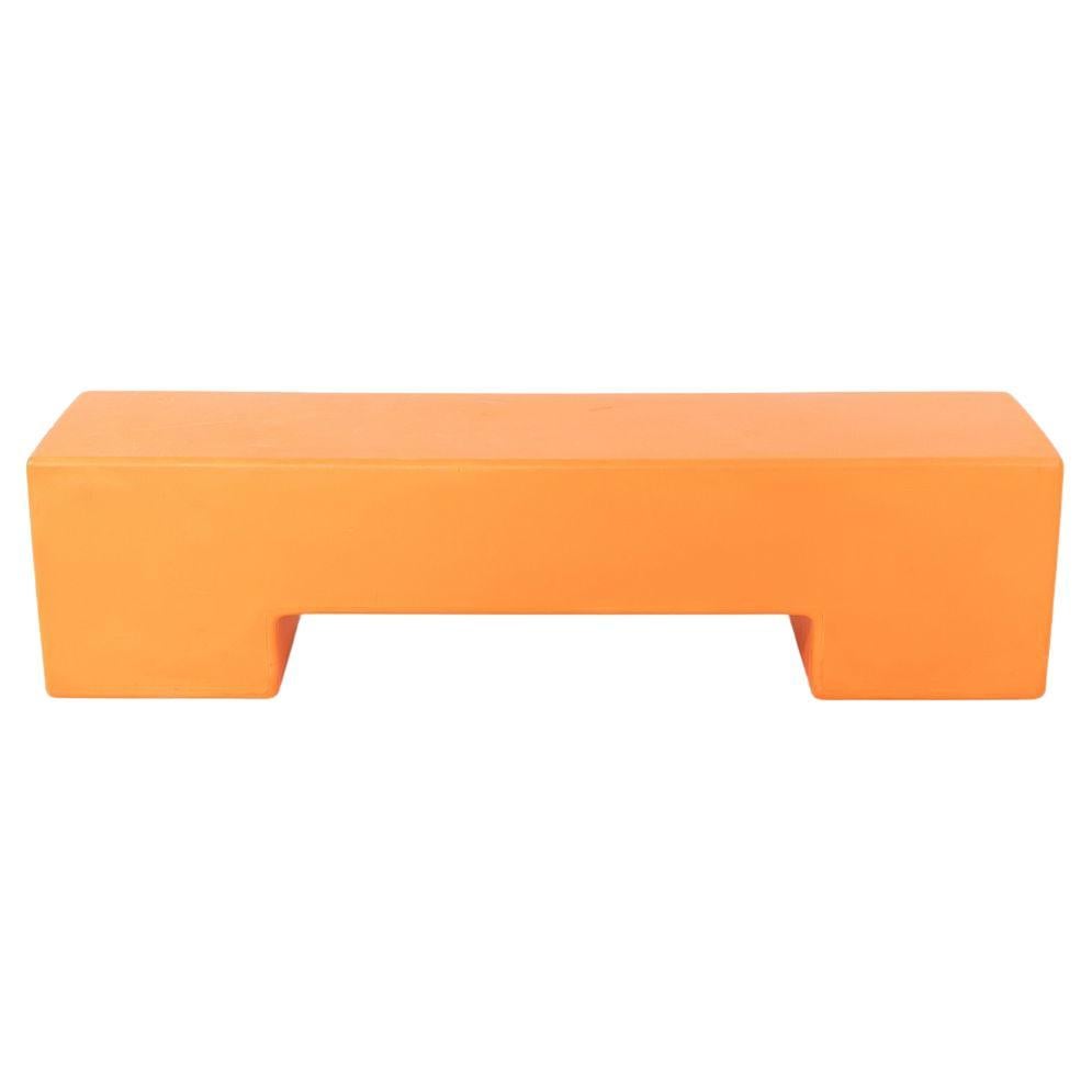 2002 Bruno Rainaldi for Pankotto Sintesi Orange Benches 2x Available