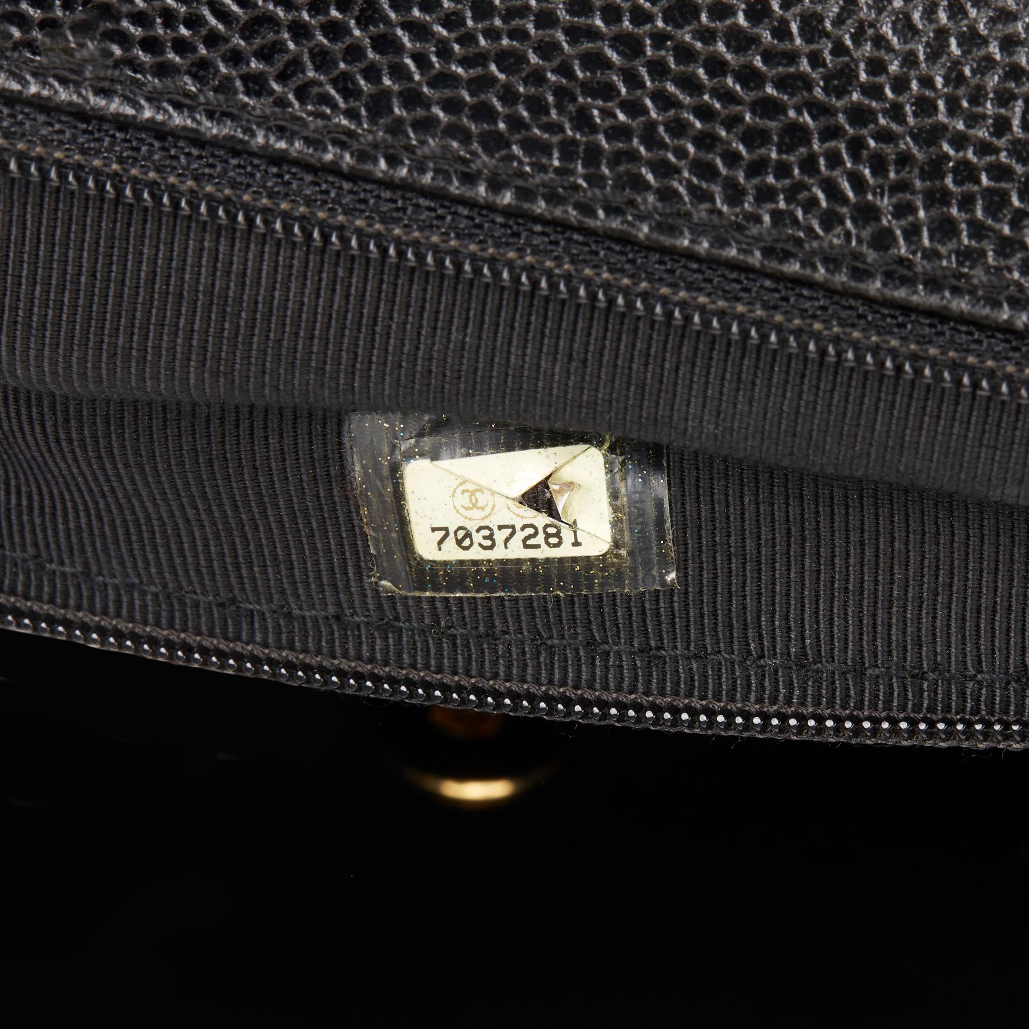 2002 Chanel Black Quilted Caviar Leather Timeless Kelly 5