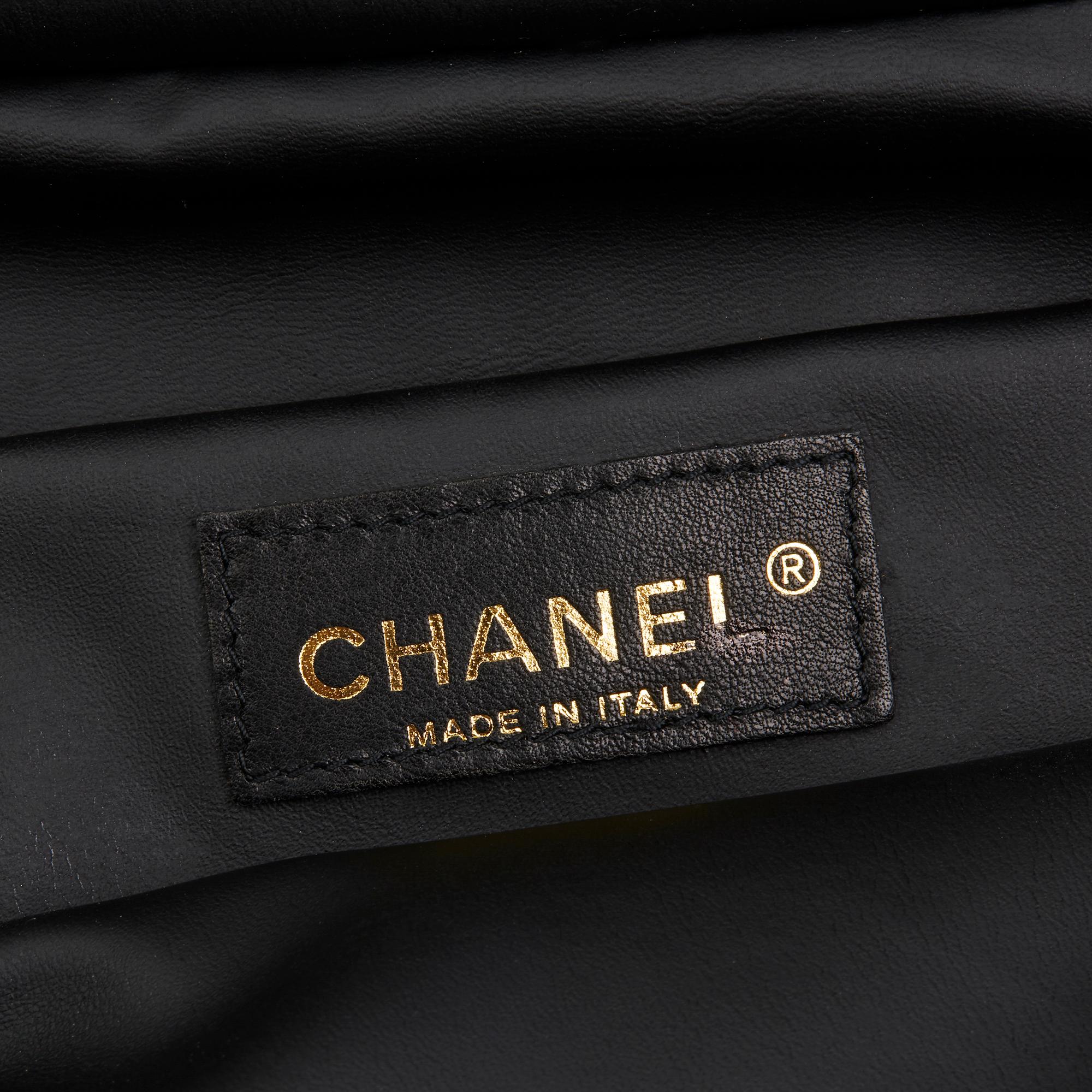 2002 Chanel Black & White Canvas 'Window Line' Toiletry Pouch 4