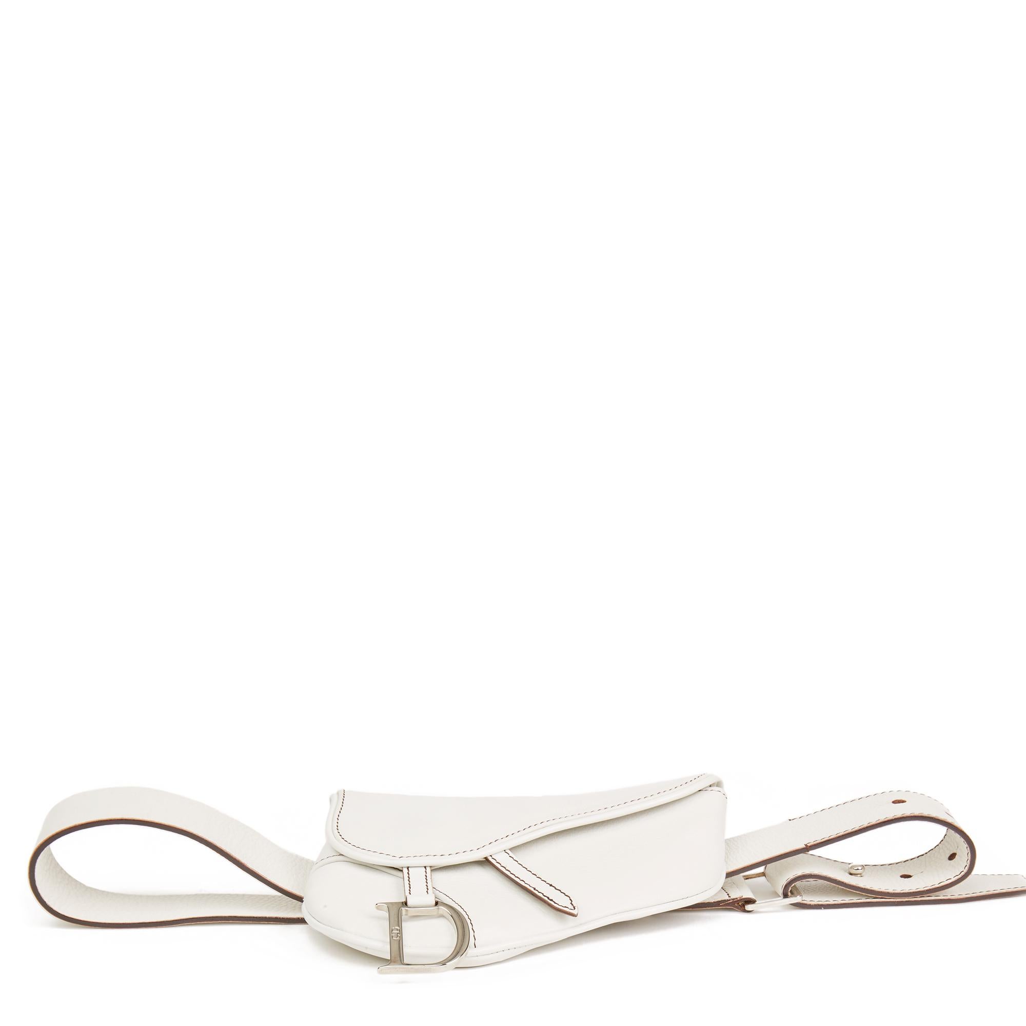 white dior belt