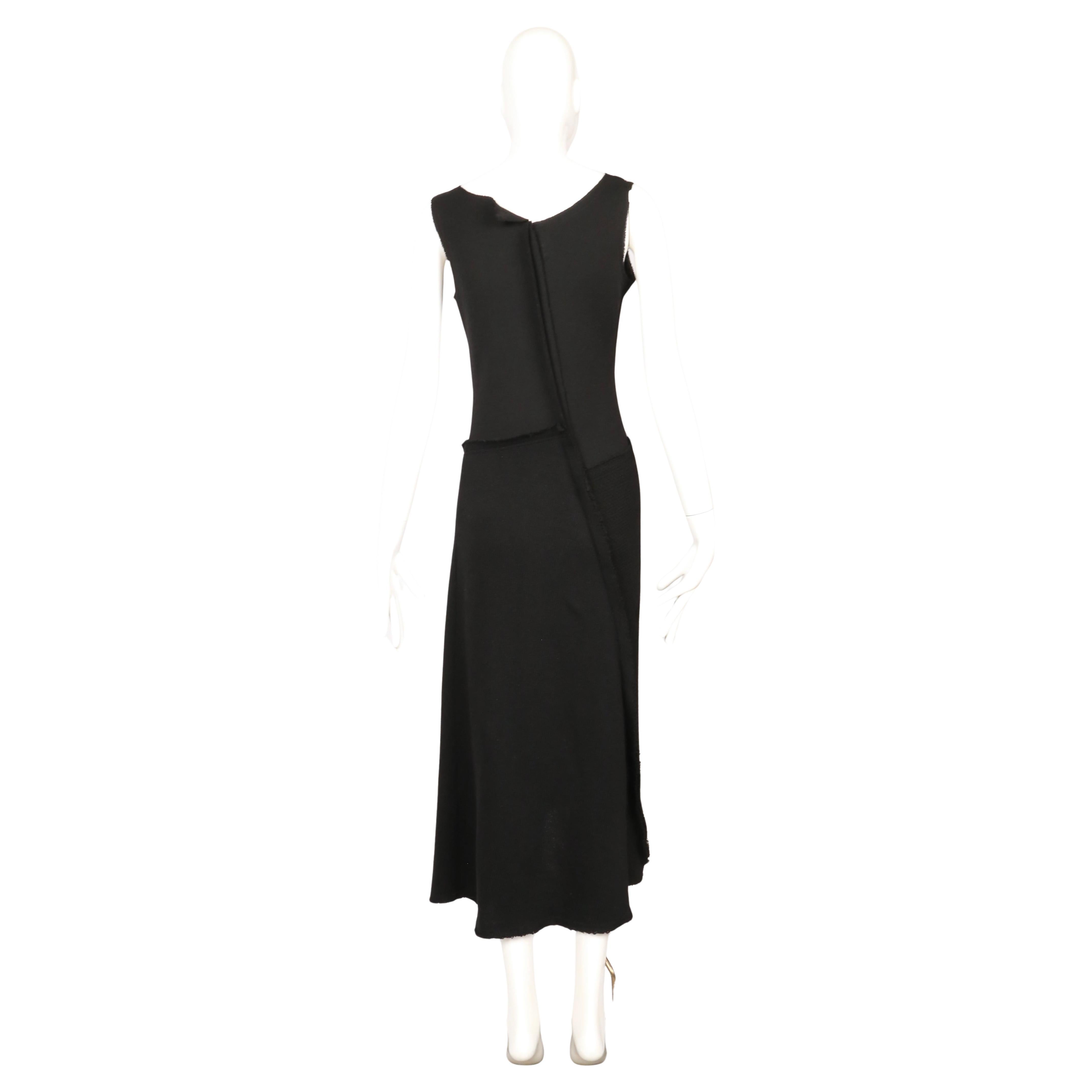 2002 COMME DES GARCONS - Robe en laine noire en vente 5
