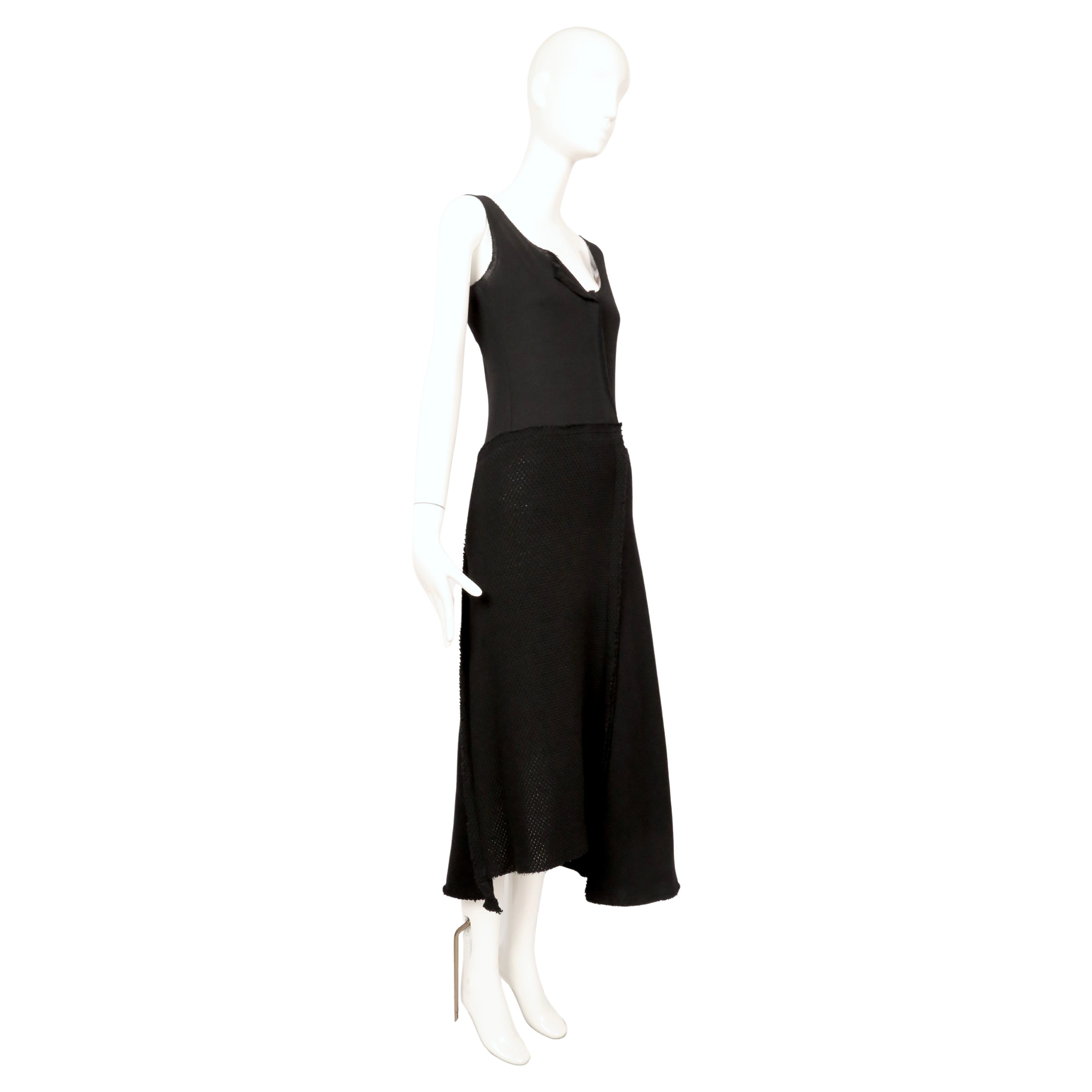 2002 COMME DES GARCONS - Robe en laine noire Bon état - En vente à San Fransisco, CA