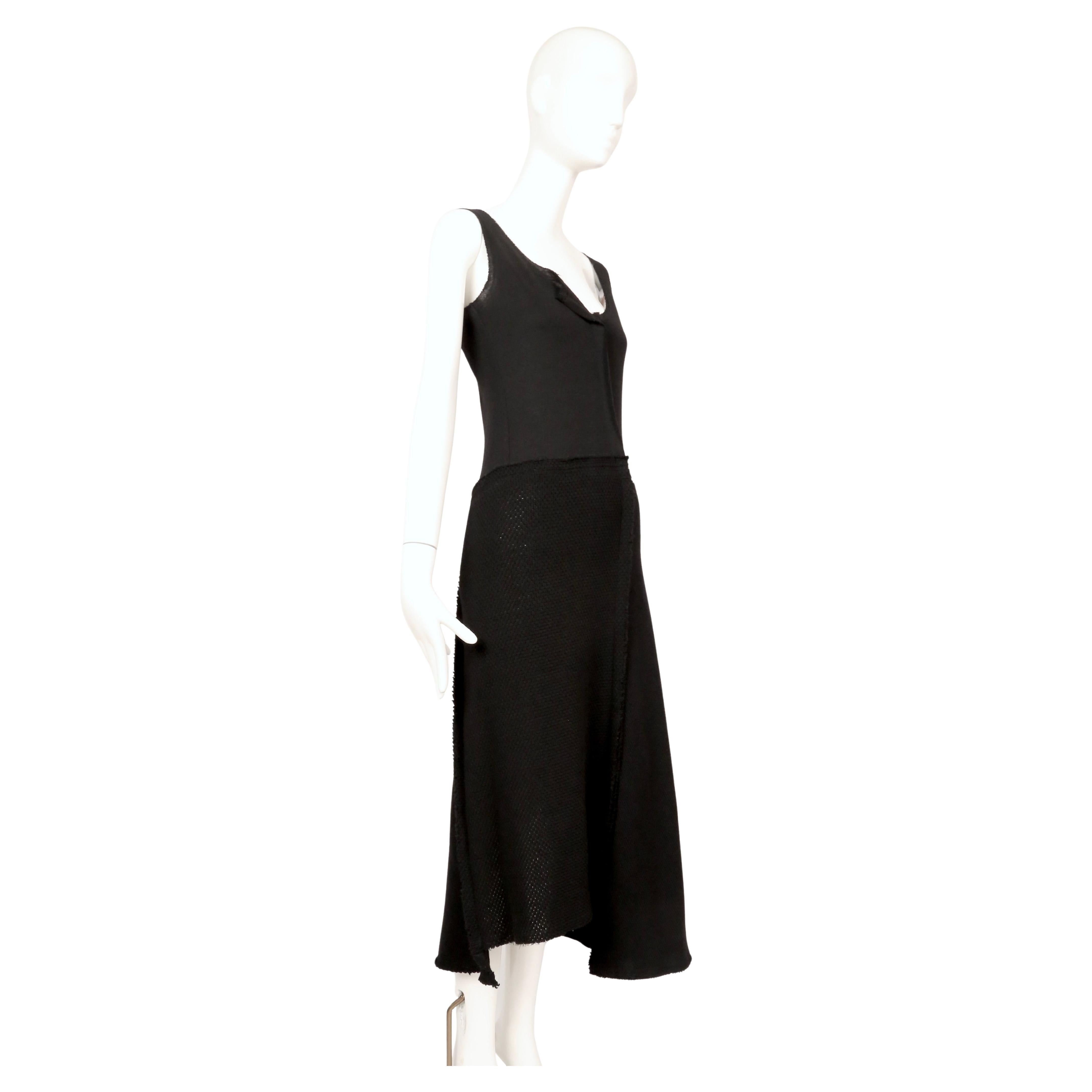 2002 COMME DES GARCONS - Robe en laine noire Unisexe en vente