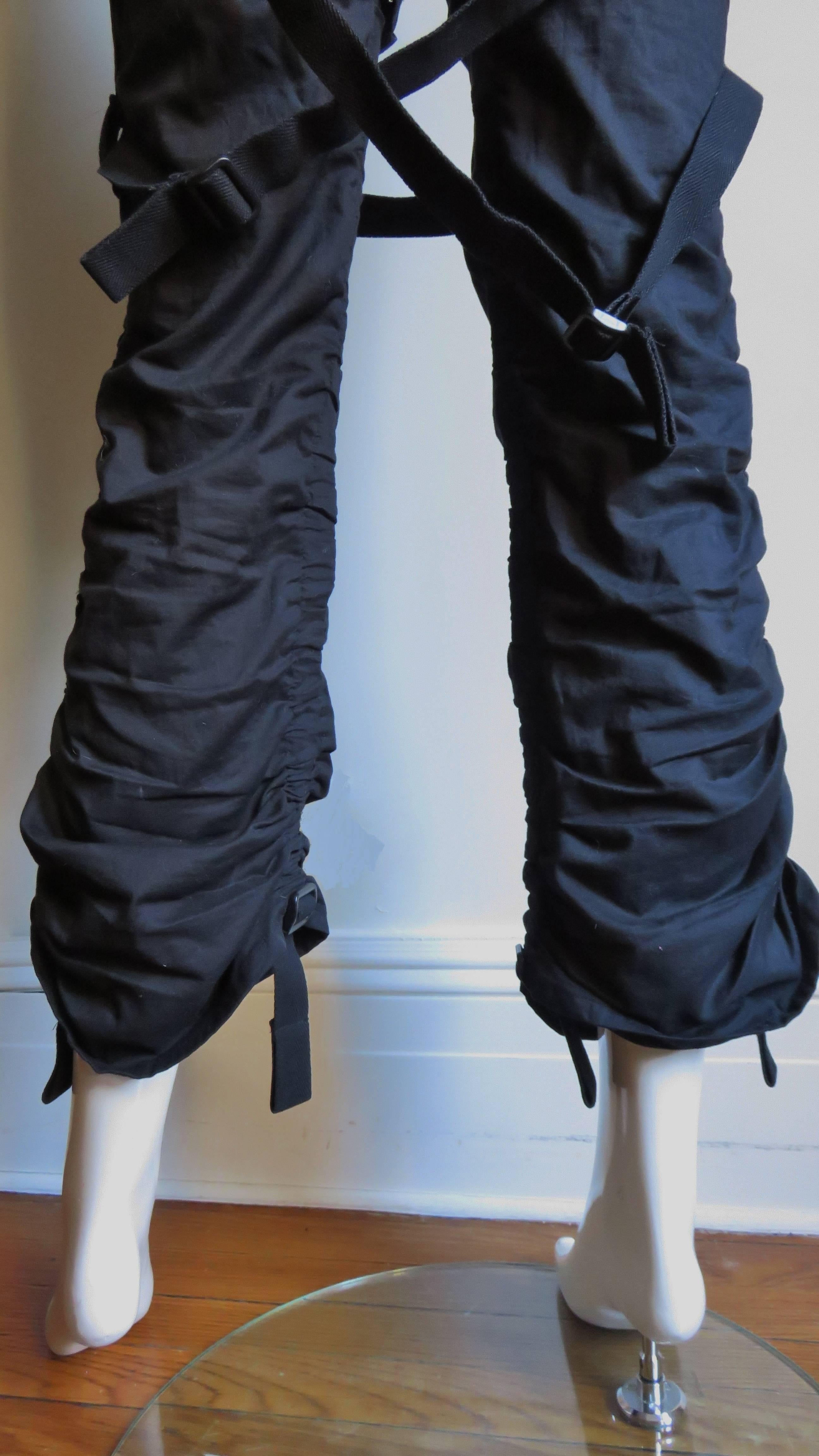 Comme des Garcons AD 2002 Pants with Straps For Sale 1