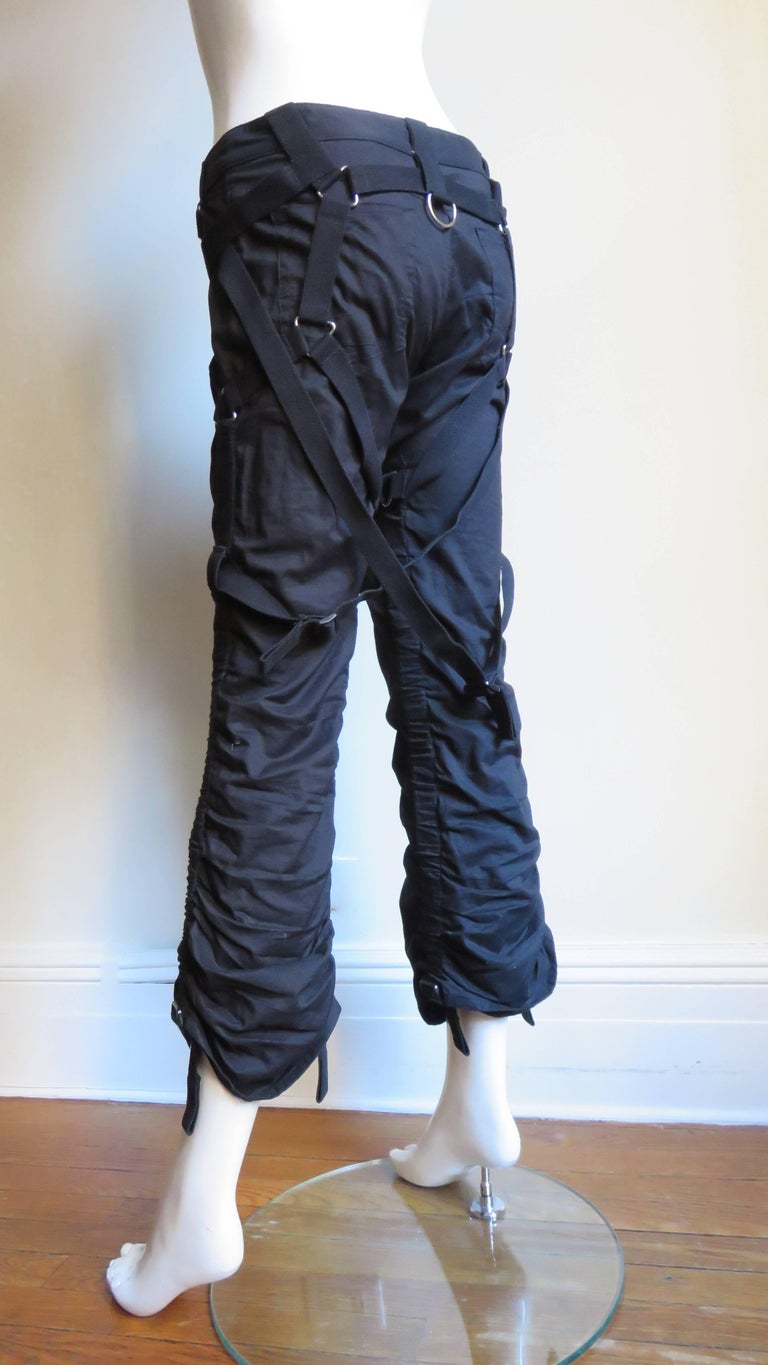 Comme des Garcons AD 2002 Pants with Straps For Sale at 1stDibs