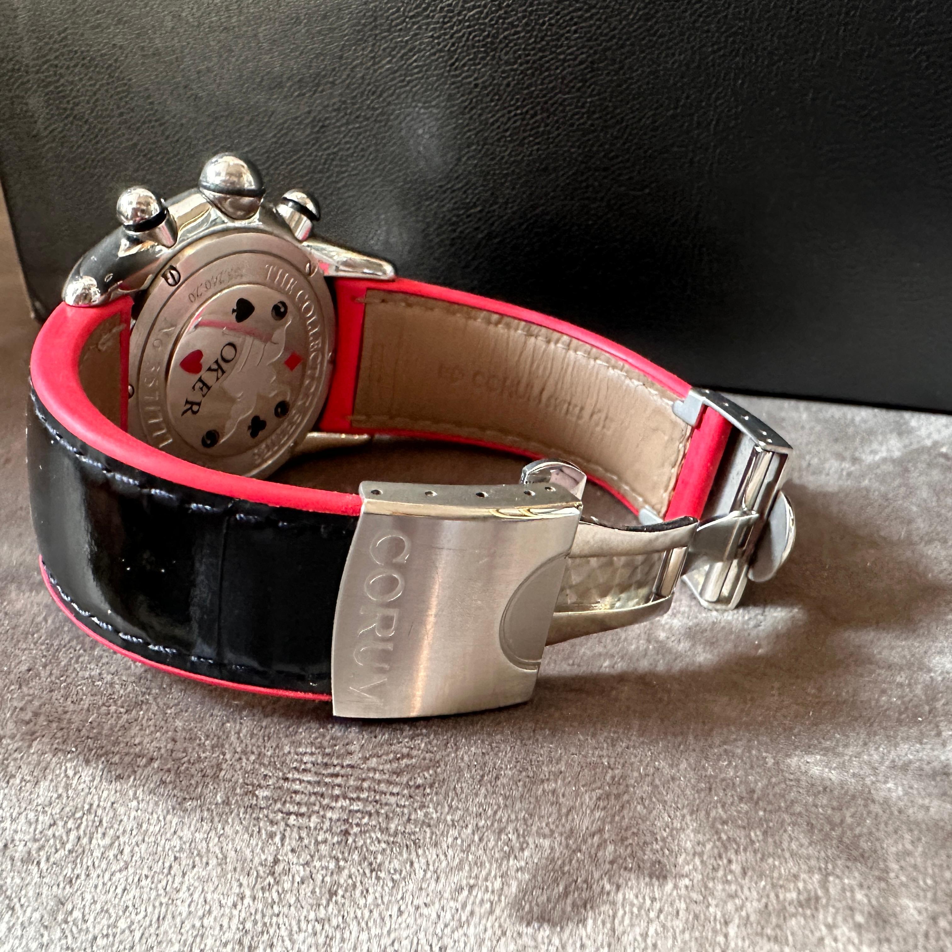 2002 Full Set Joker, limitierte Auflage, Blasen-Chronograph, Ref. 28524020 von Corum im Angebot 2