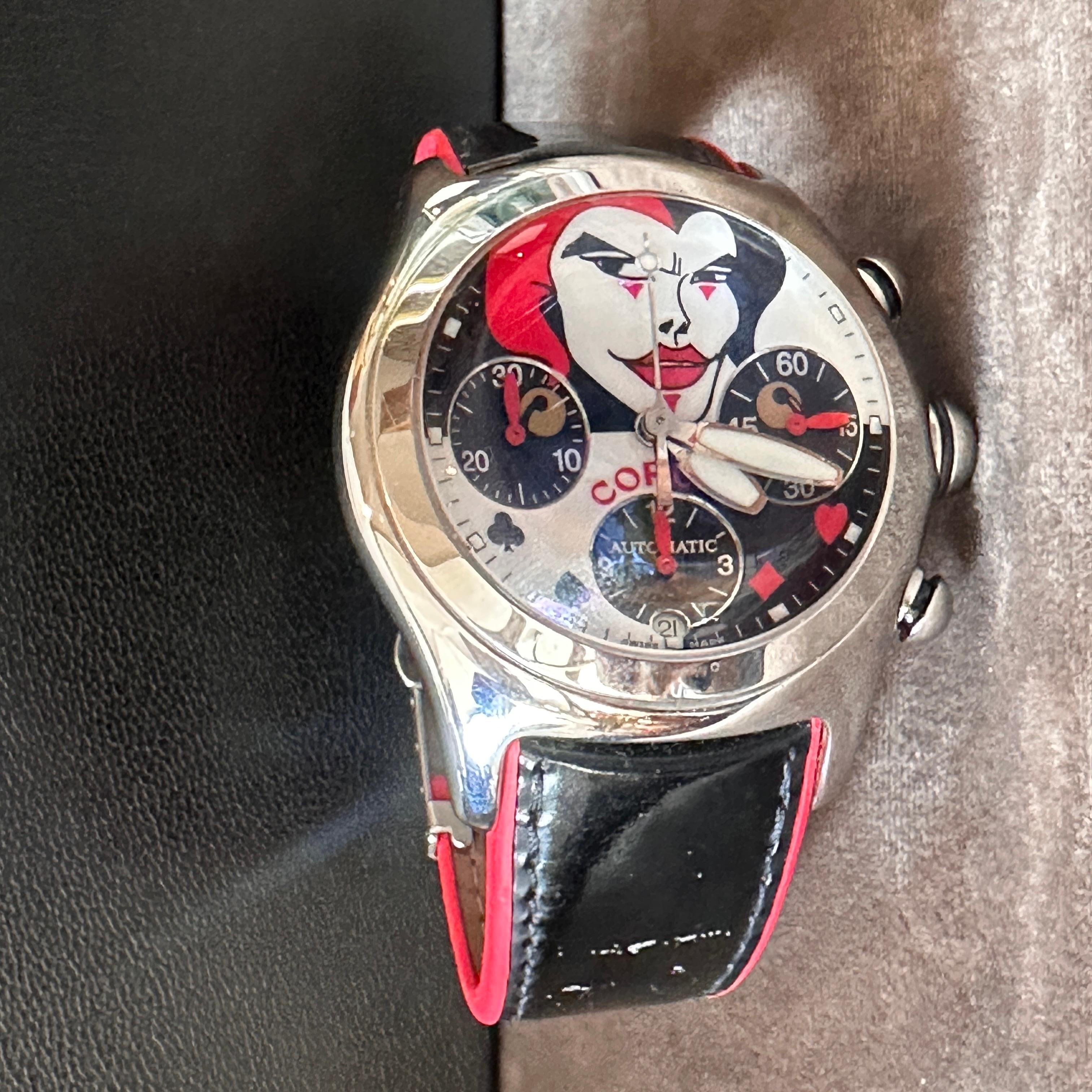 2002 Full Set Joker limited Edition Bubble Chronograph ref. 28524020 by Corum For Sale 2