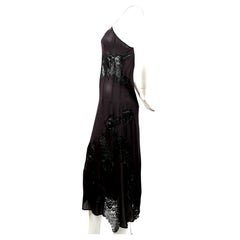 2002 DOLCE & GABBANA black lace corseted runway dress