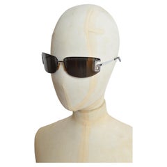 2002 Dolce & Gabbana Swarvoski D&G detallado Y2K Gafas sin montura - Gafas de sol