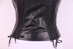 2002 F/W Christian Dior Galliano top leather corset on cords