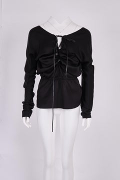 2002 f/wGucci by Tom Ford Silk Lace-Up Top new w/tag