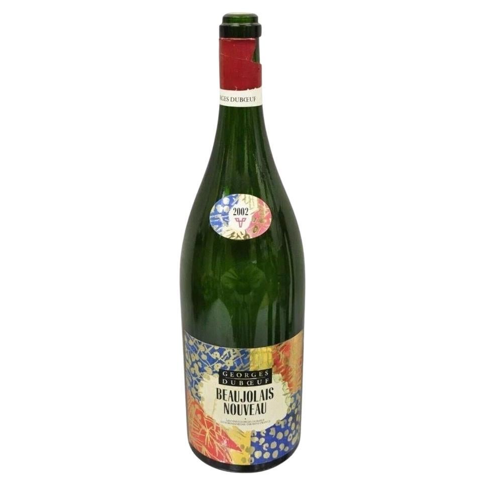 2002 George Duboeuf Beaujolais Nouveau Vtg Display Dummy Wine Champagne Bottle