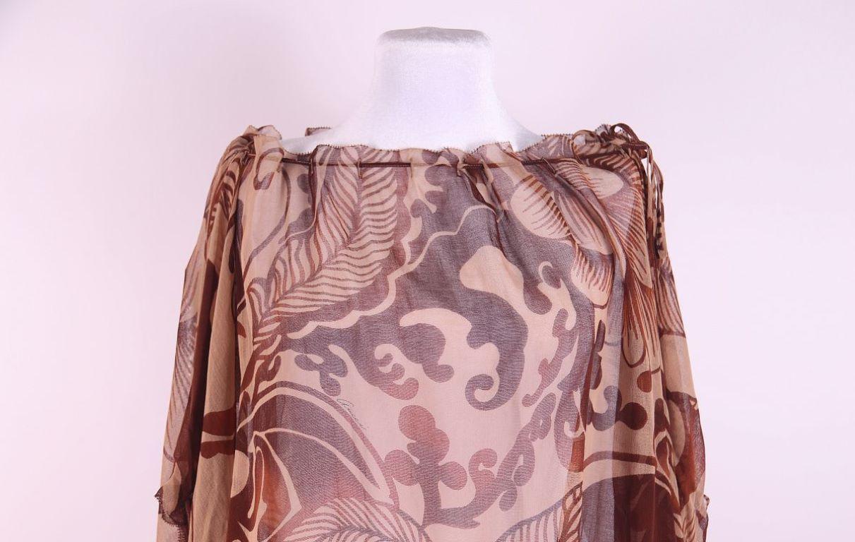 Marrone 2002 Camicetta con logo in cotone Gucci By Tom Ford in vendita