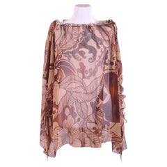 2002 Gucci By Tom Ford cotton logo blouse