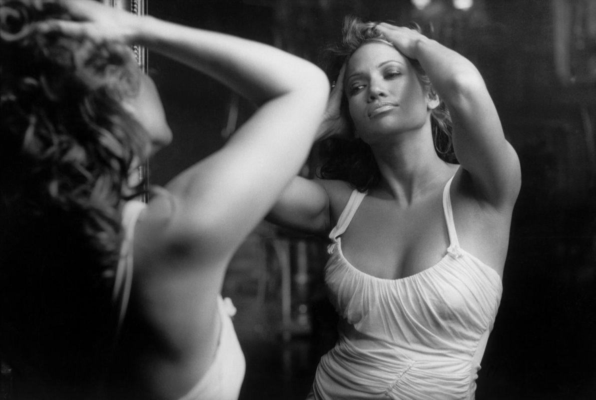 Presenting a fabulous deep purple Gucci ruched mini dress designed by Tom Ford. In 2002, JLo wore this incredible white version of this dress in a Harper's Bazaar, captured by Peter Lindbergh. This beautiful halterneck dress features a wide scoop