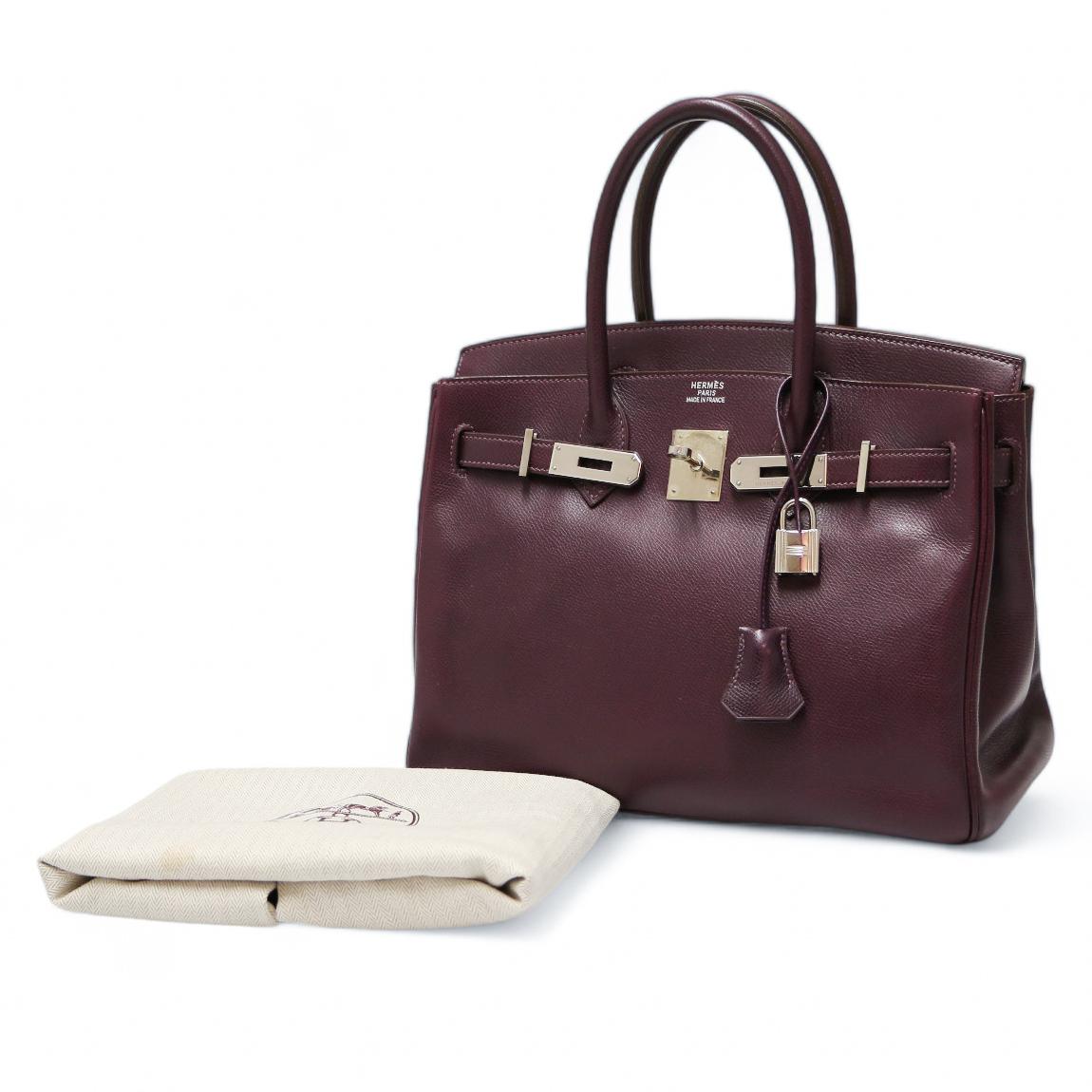 2002 Hermès Birkin 30 uva in vendita 7