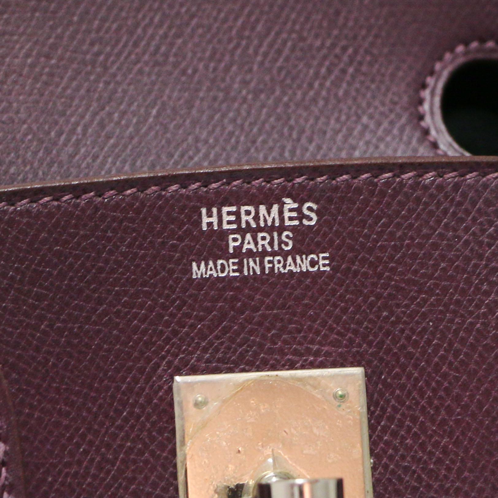2002 Hermès Birkin 30 uva in vendita 4