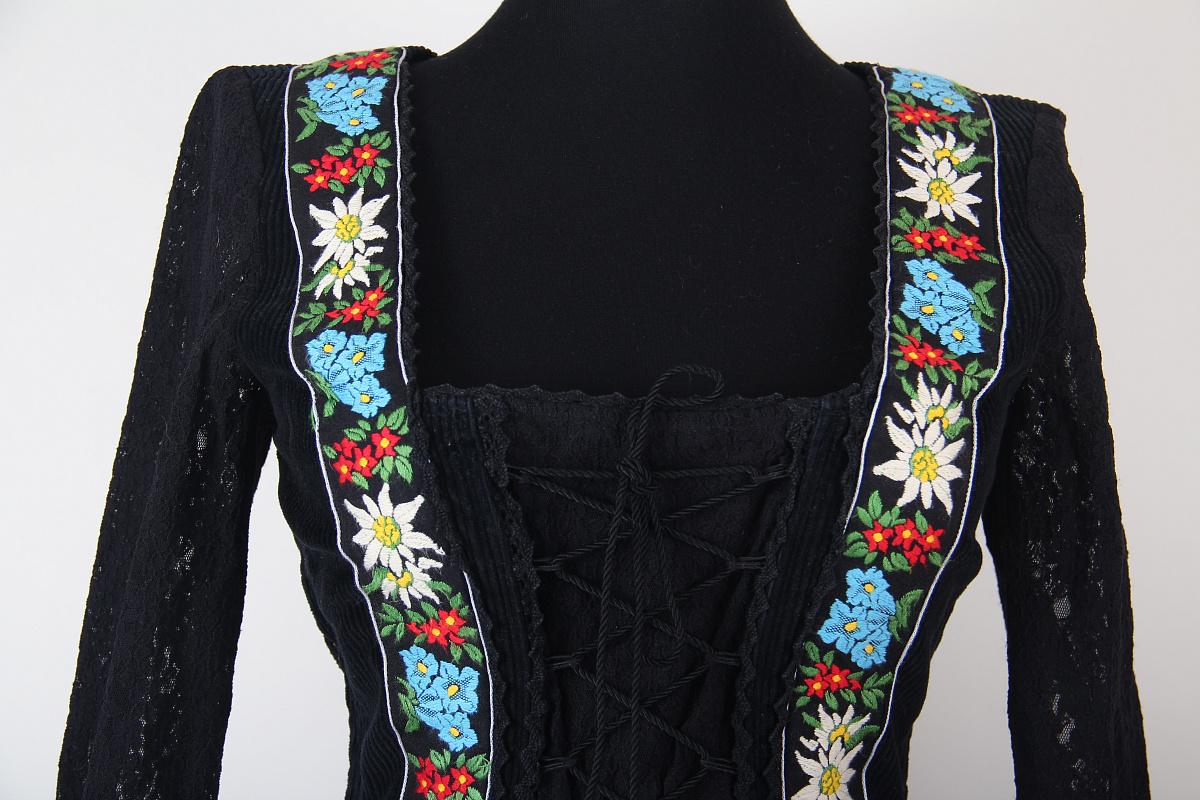 2002 Ikonisches Vintage Dolce and Gabbana (D&G) 2002 Dirndl Korsett mit Blumenmuster Damen im Angebot