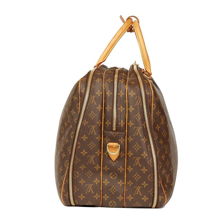 2002 Louis Vuitton Brown Monogram Coated Canvas 3 Compartment Alize 55 at 1stdibs