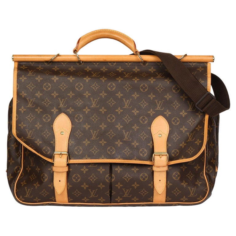 2002 Louis Vuitton Brown Monogram Coated Canvas & Vachetta Leather Hunting 