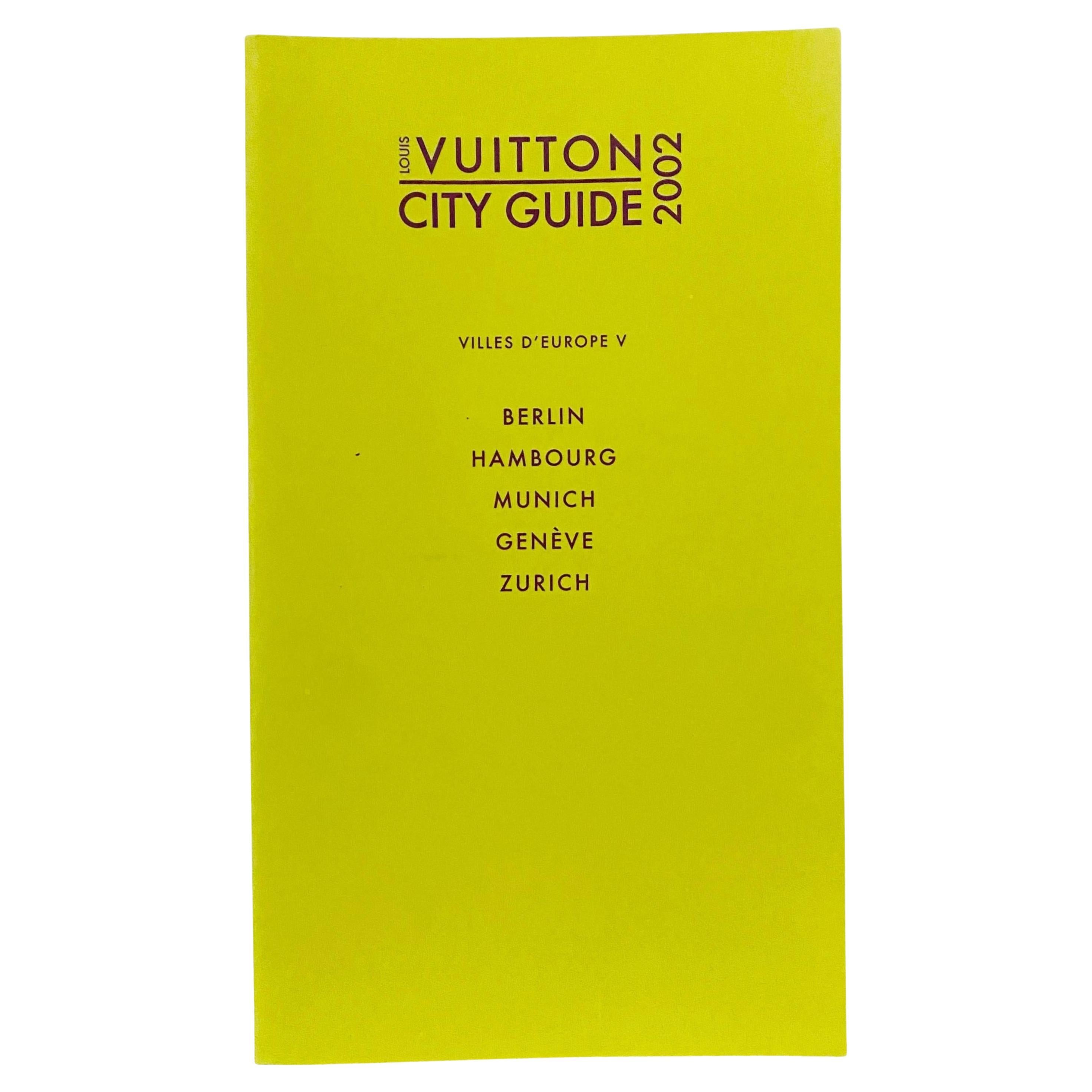 2002 Louis Vuitton City Guide French Edition Berlin Hamburg Munich Geneva Zurich For Sale