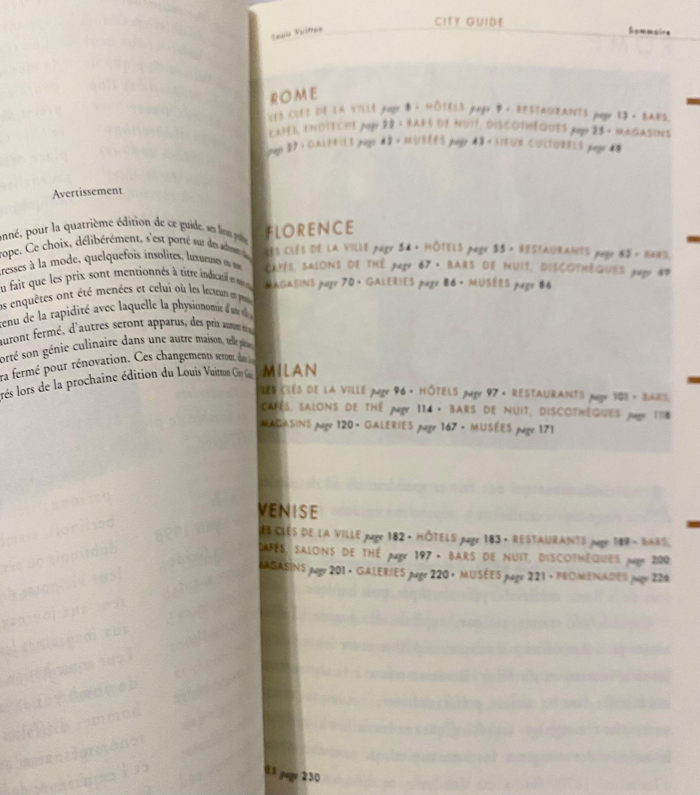 2002 Louis Vuitton Stadtführer Französisch Ausgabe London Dublin Brüssel Antwerpen (Braun) im Angebot