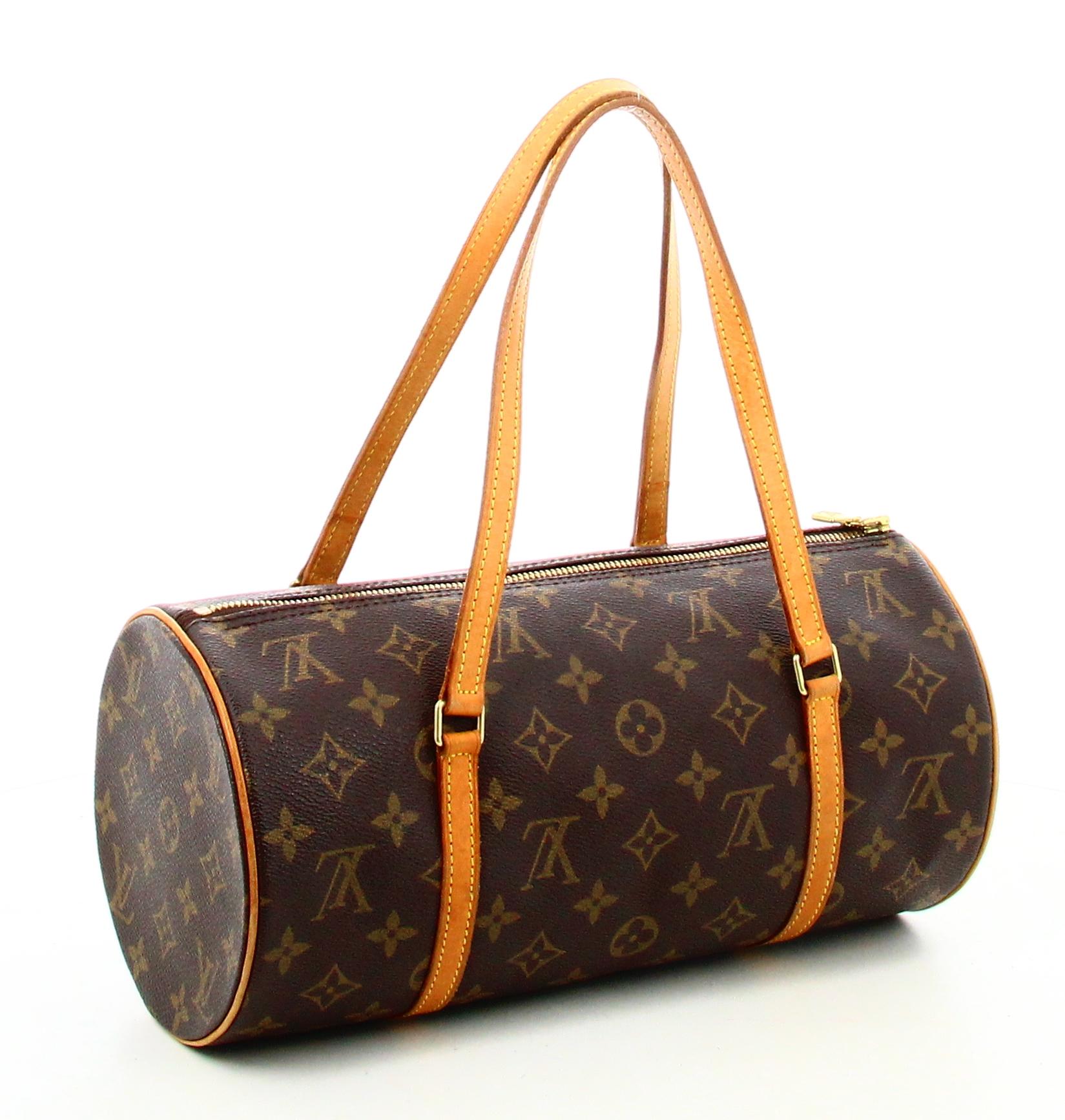 2002 Louis Vuitton Papillon Monogrammierte Canvas-Tasche aus Segeltuch Damen im Angebot