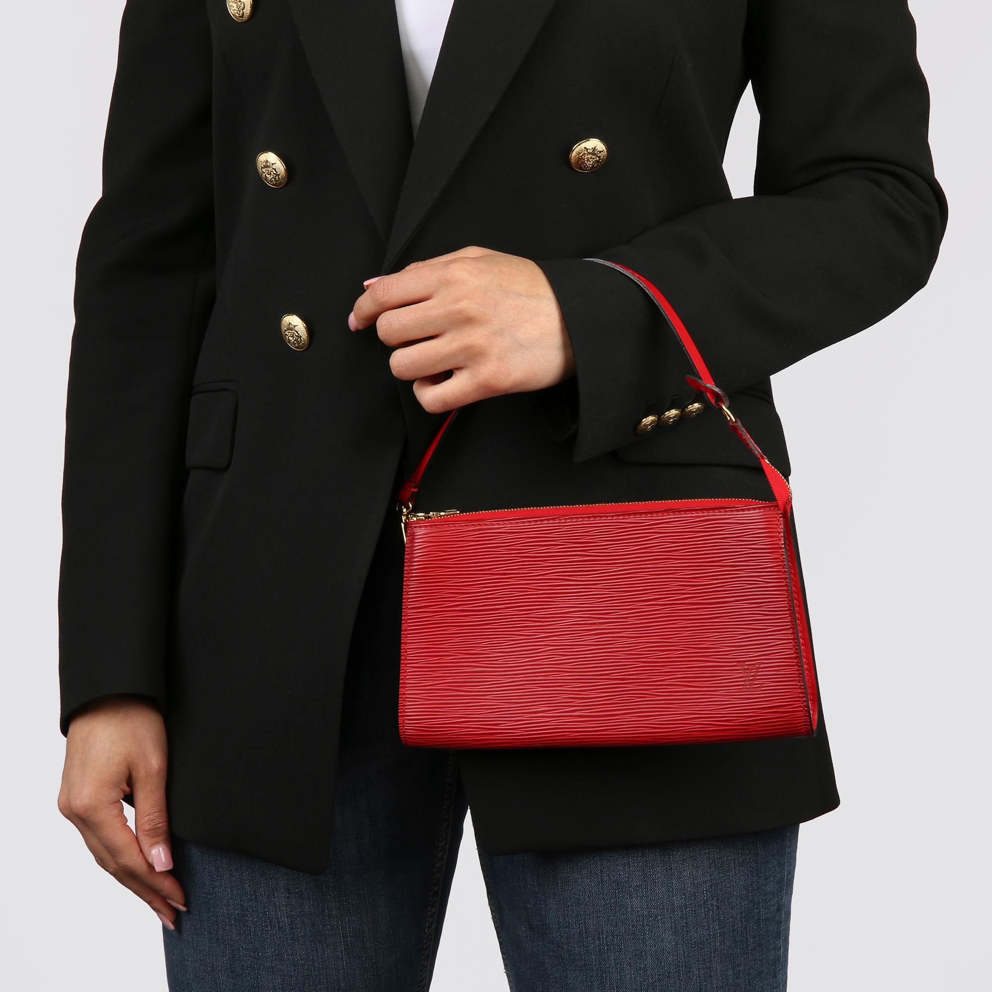 2002 Louis Vuitton Red Epi Leather Vintage Pochette Accessoires 8