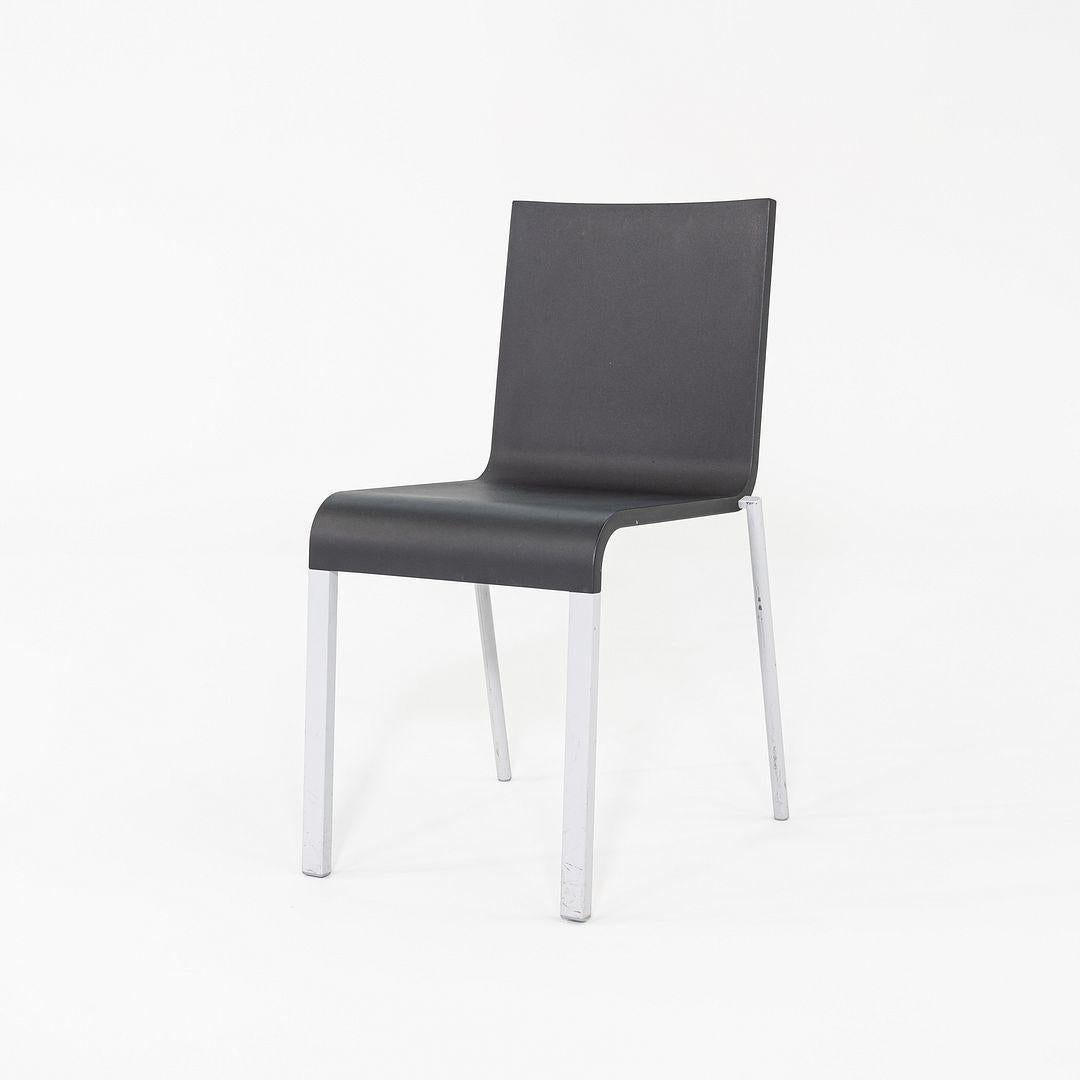 2002 Maarten van Severen für Vitra .03 Stapelbare Esszimmerstühle in Schwarz 3